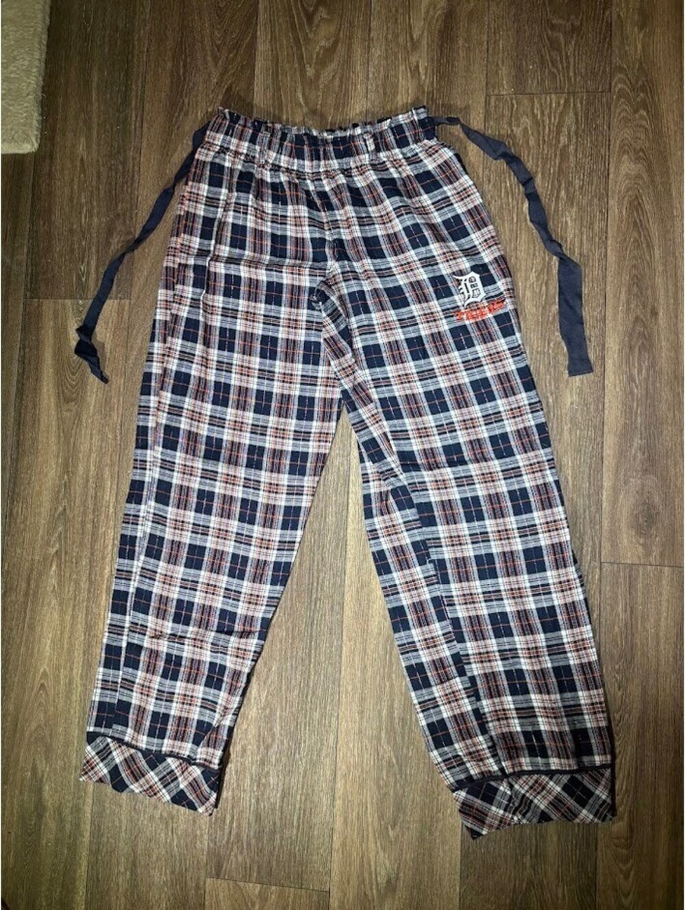 Concepts Sport MLB Detroit Tigers Flannel Pajama Pants Womens Small S Plaid